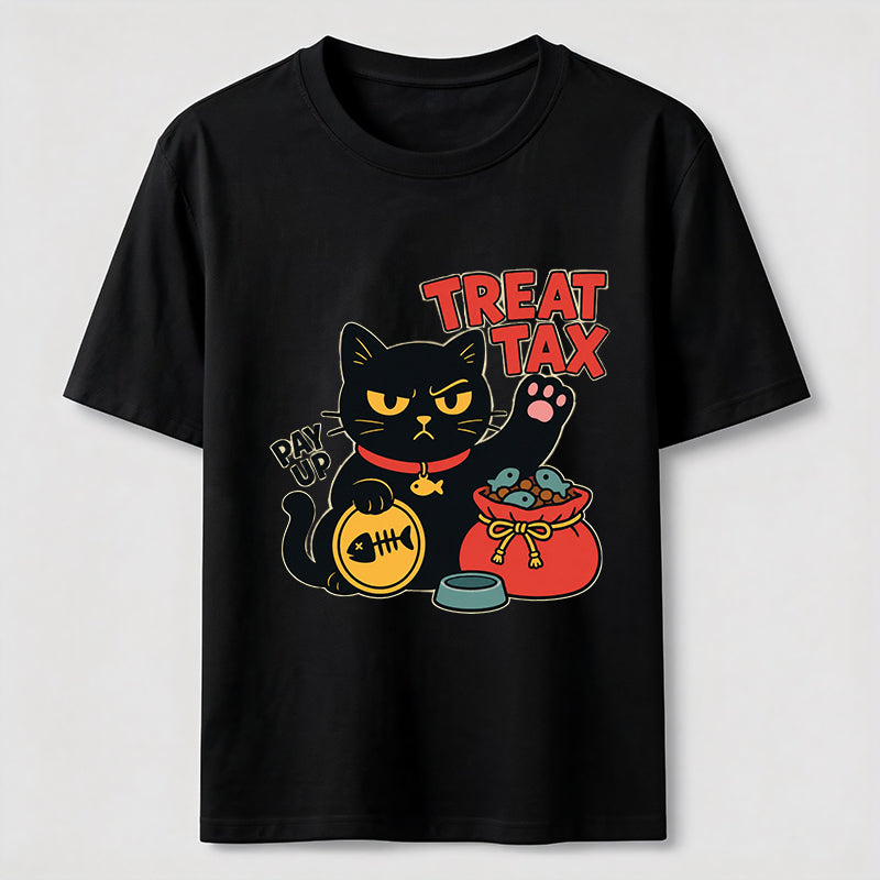 My Cat Demands Treat Tax Black Cat Classic T-Shirt
