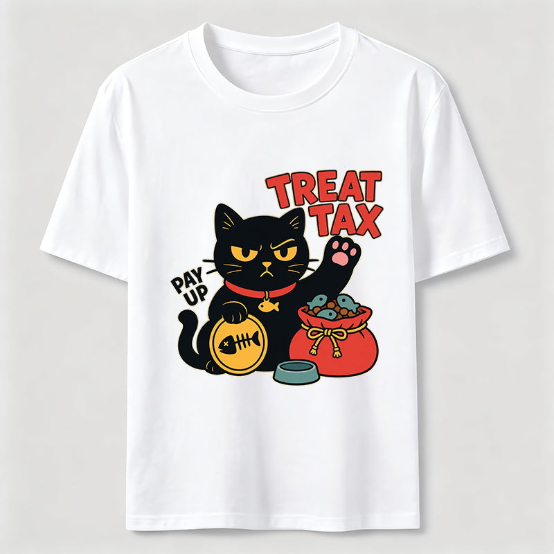 My Cat Demands Treat Tax Black Cat Classic T-Shirt