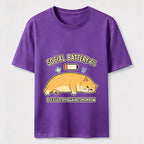Social Battery Low Cat Classic T-Shirt