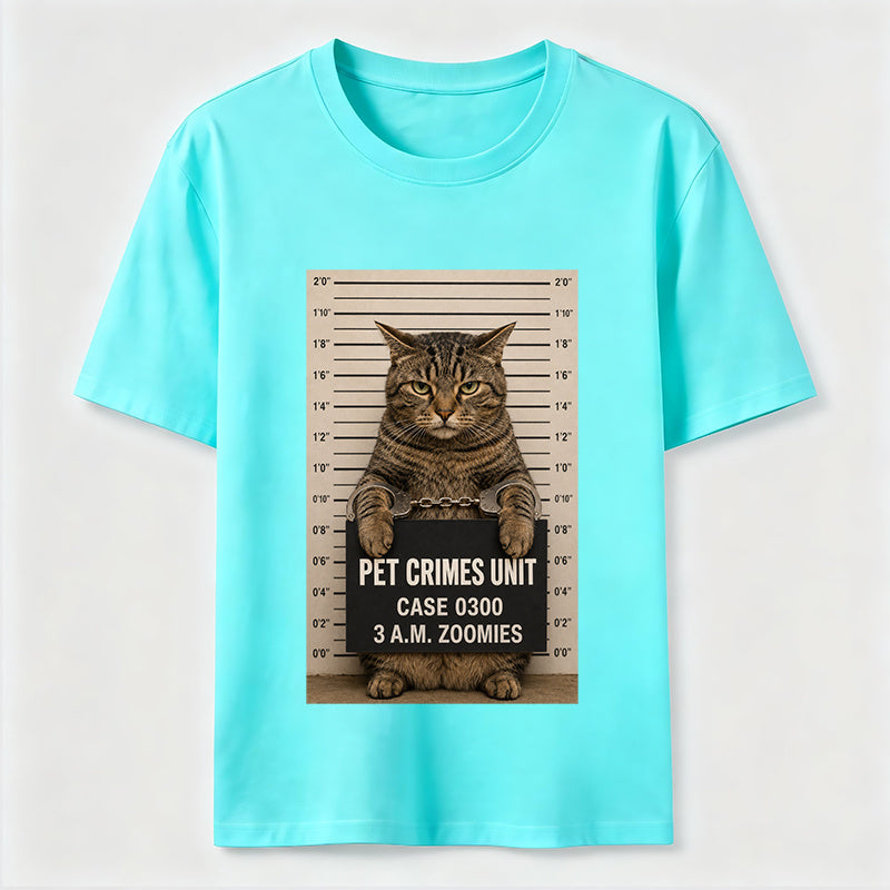 Pet Crimes Unit Cat Mugshot Classic T-Shirt