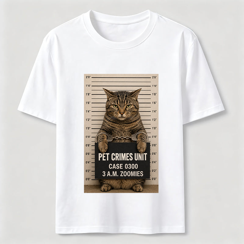 Pet Crimes Unit Cat Mugshot Classic T-Shirt