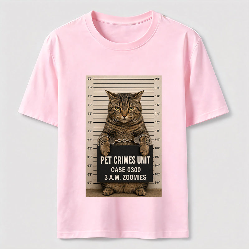 Pet Crimes Unit Cat Mugshot Classic T-Shirt