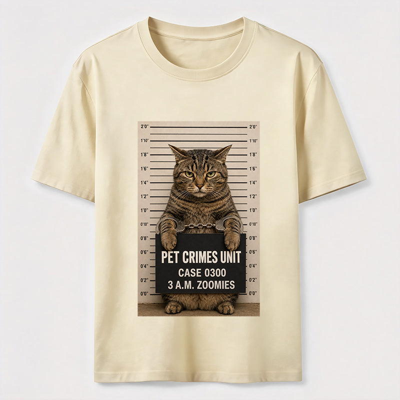 Pet Crimes Unit Cat Mugshot Classic T-Shirt