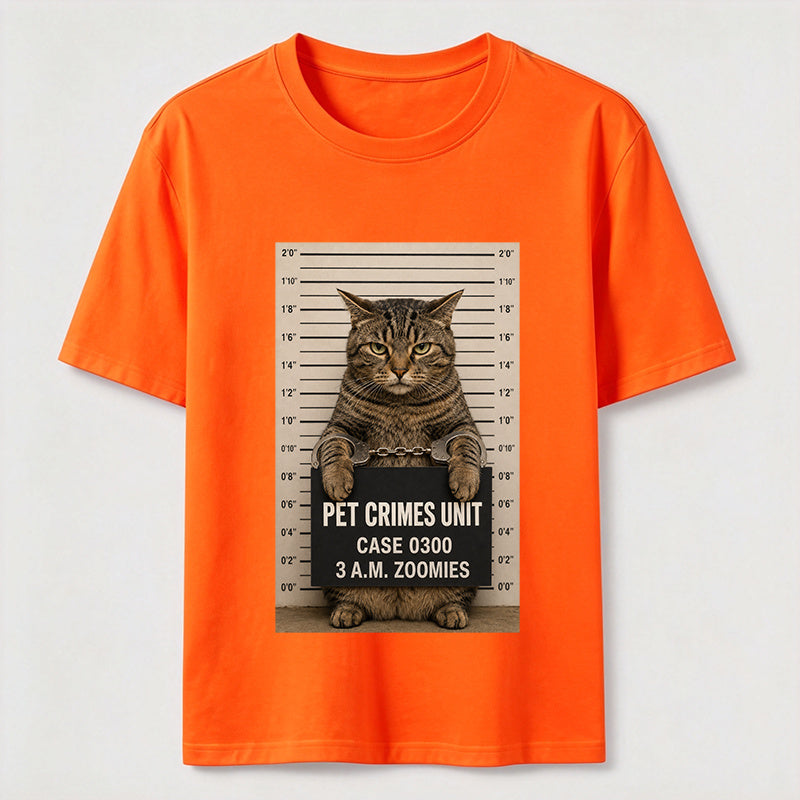 Pet Crimes Unit Cat Mugshot Classic T-Shirt