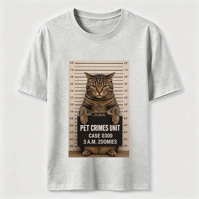 Pet Crimes Unit Cat Mugshot Classic T-Shirt