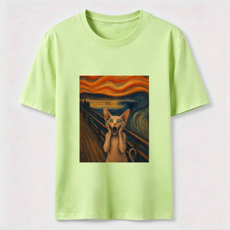 Scream Cat Art Classic T-Shirt