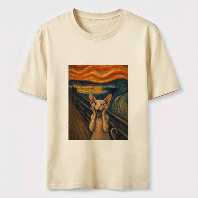 Scream Cat Art Classic T-Shirt