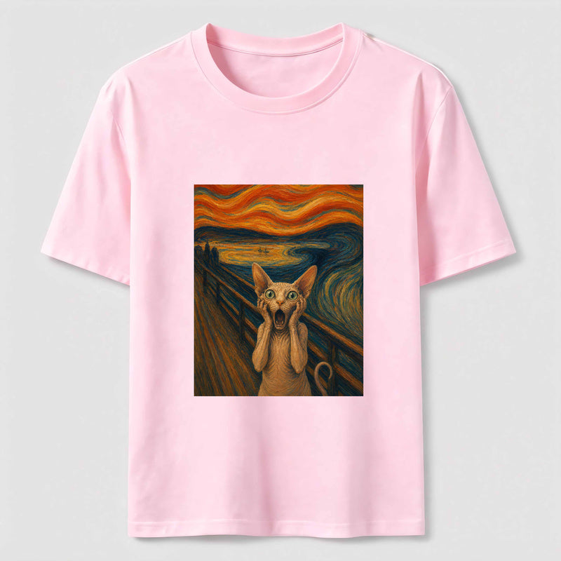 Scream Cat Art Classic T-Shirt