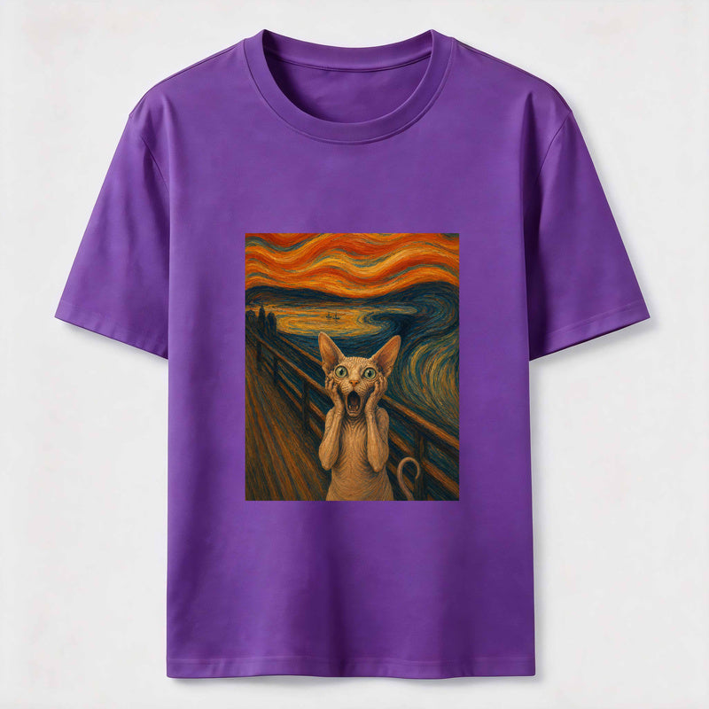 Scream Cat Art Classic T-Shirt