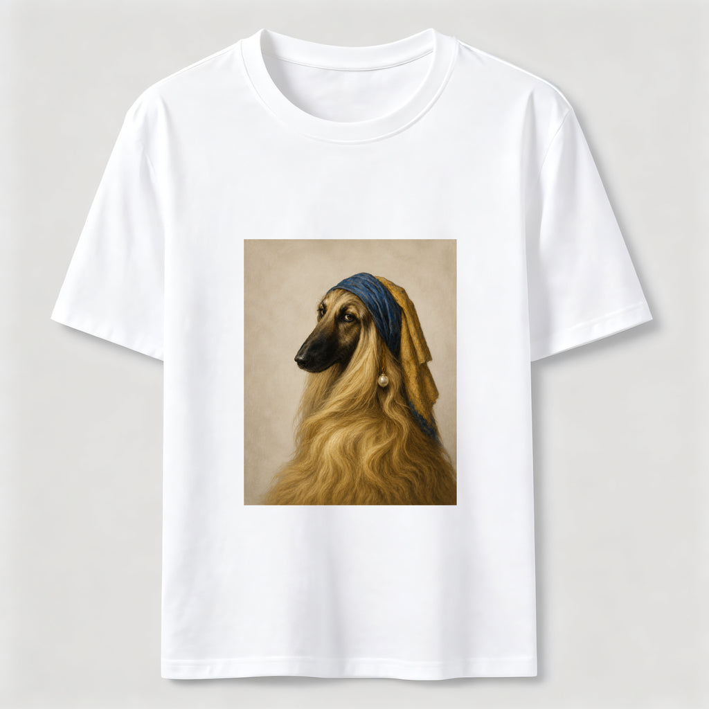 Pearl Earring Afghan Hound Classic T-Shirt