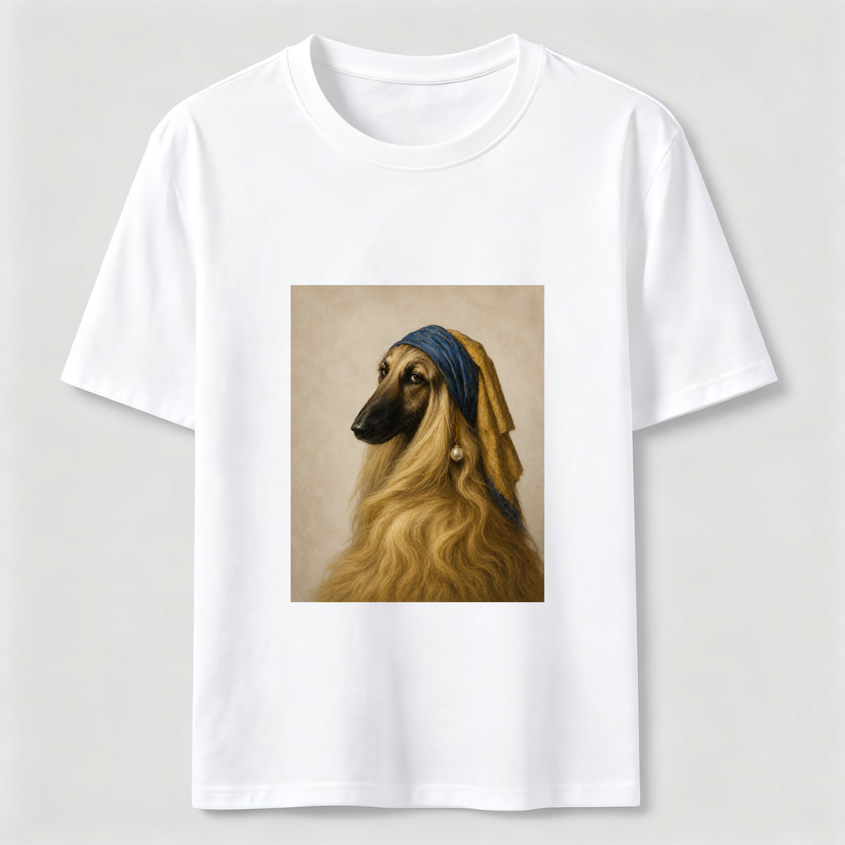 Pearl Earring Afghan Hound Classic T-Shirt