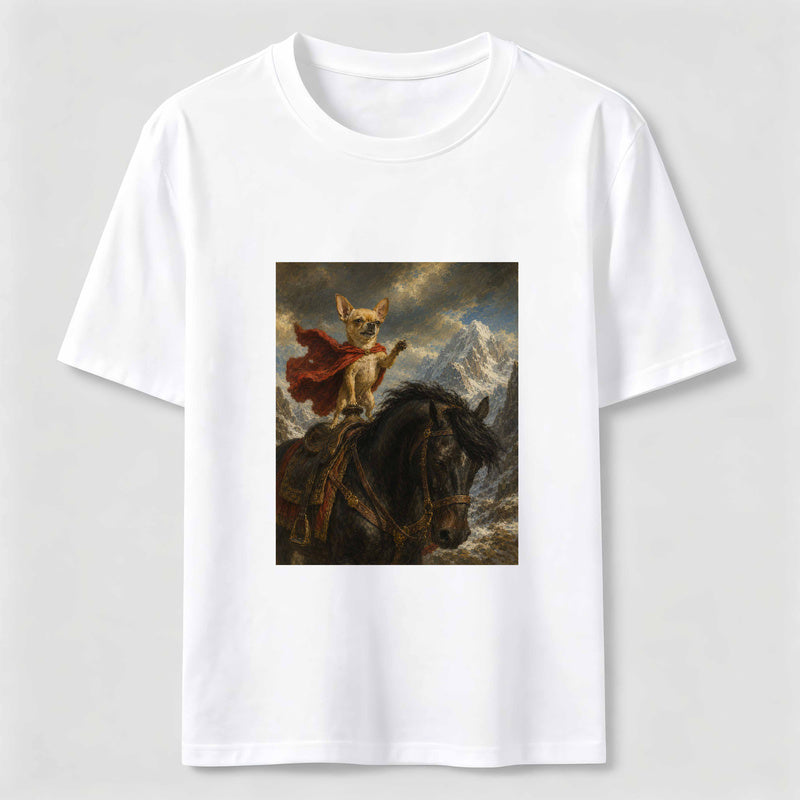 Brave Chihuahua Horseback Classic T-Shirt