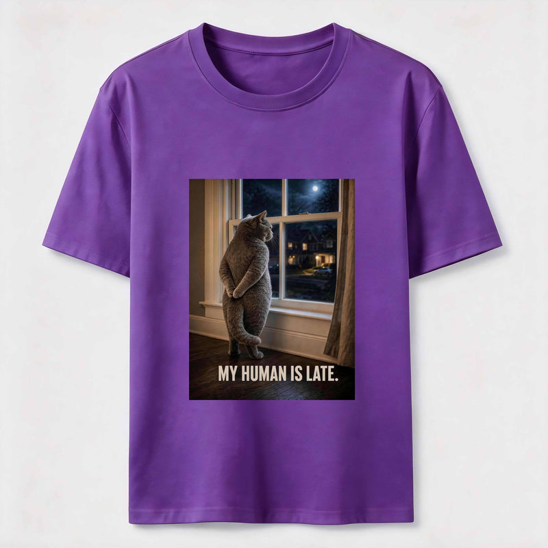 My Human Is Late Cat Classic T-Shirt