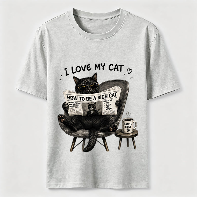 Rich Cat Coffee Lover Classic T-Shirt