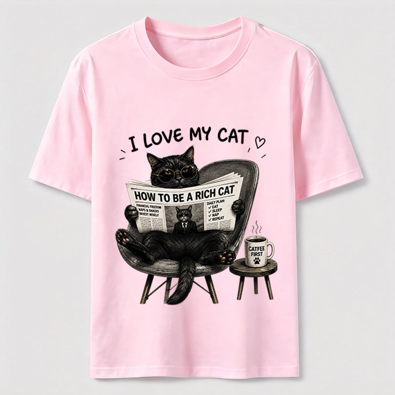 Rich Cat Coffee Lover Classic T-Shirt