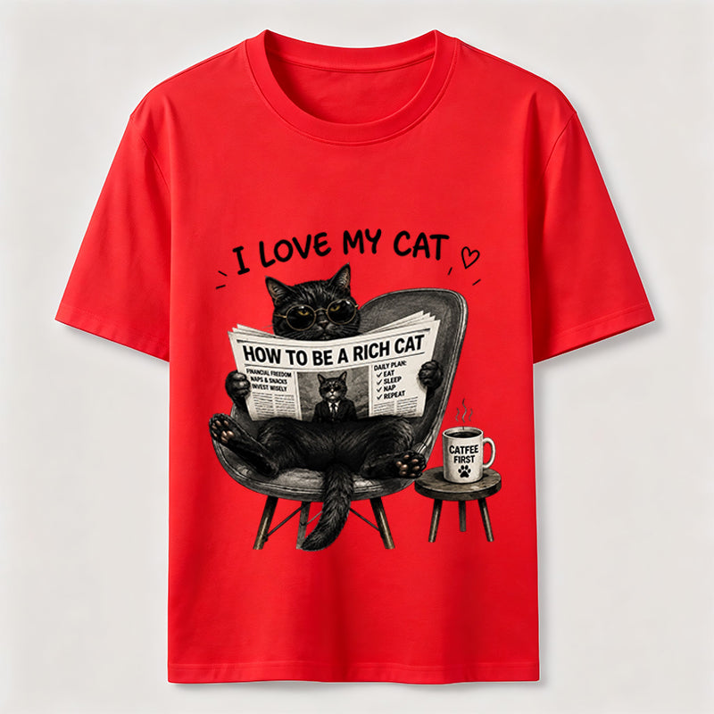 Rich Cat Coffee Lover Classic T-Shirt