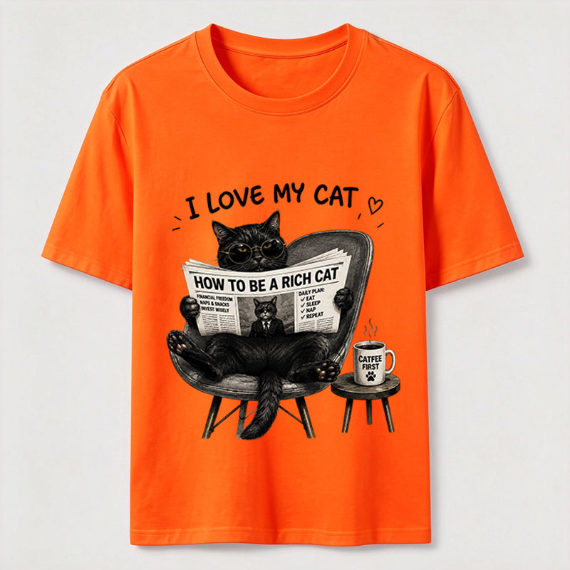 Rich Cat Coffee Lover Classic T-Shirt