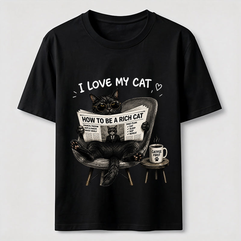 Rich Cat Coffee Lover Classic T-Shirt