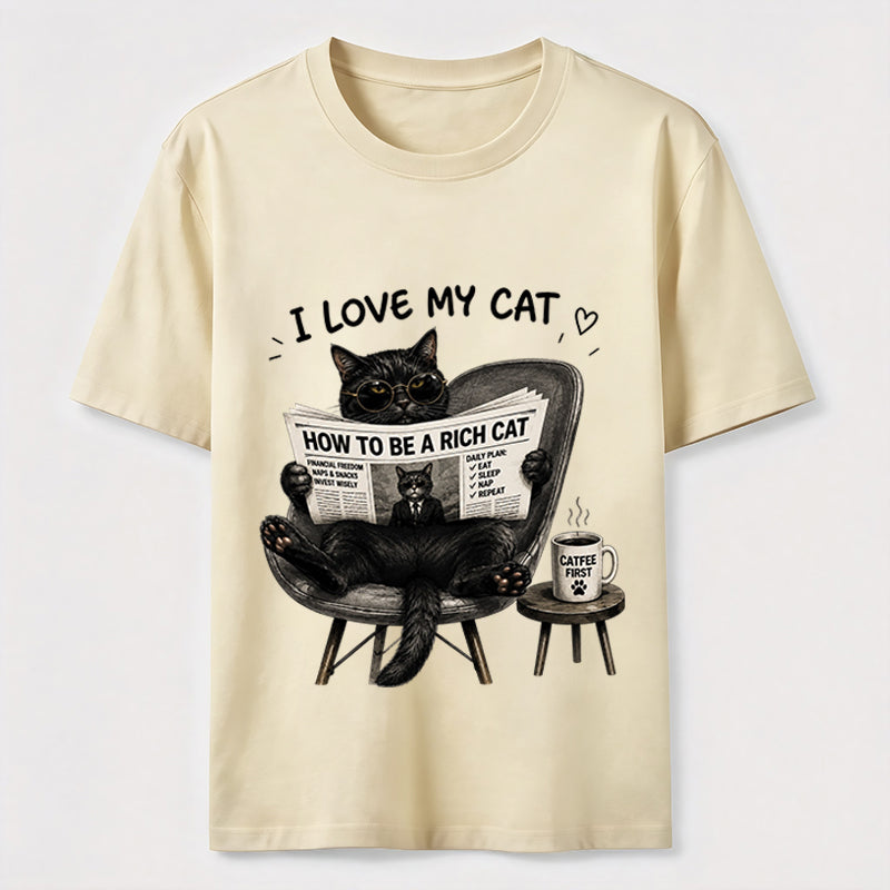 Rich Cat Coffee Lover Classic T-Shirt