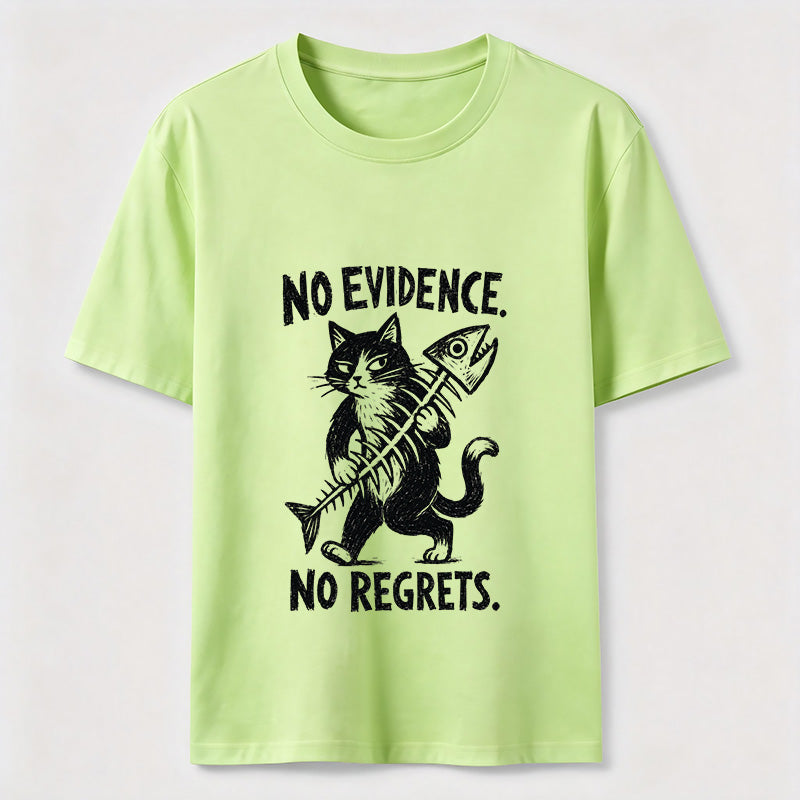 No Evidence No Regrets Cat Classic T-Shirt