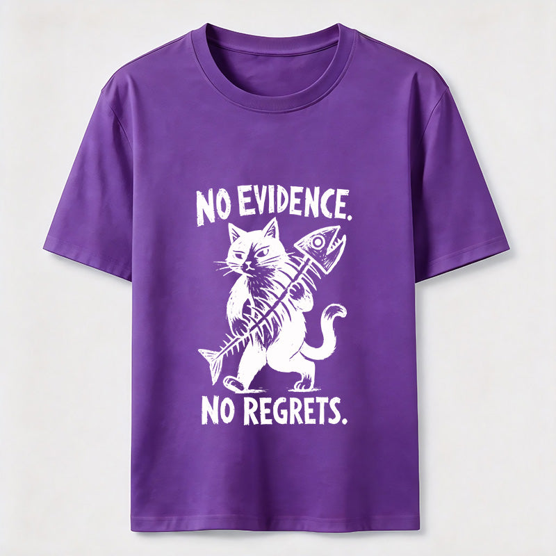 No Evidence No Regrets Cat Classic T-Shirt