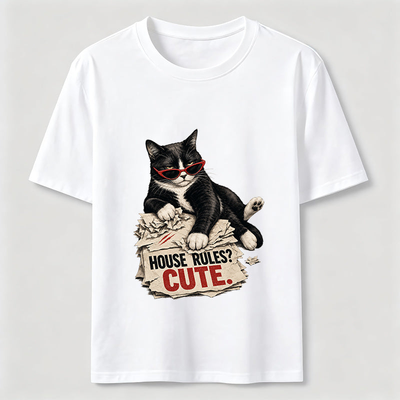 House Rules Cat Classic T-Shirt