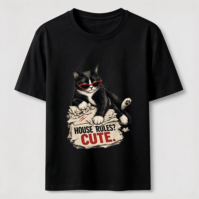 House Rules Cat Classic T-Shirt