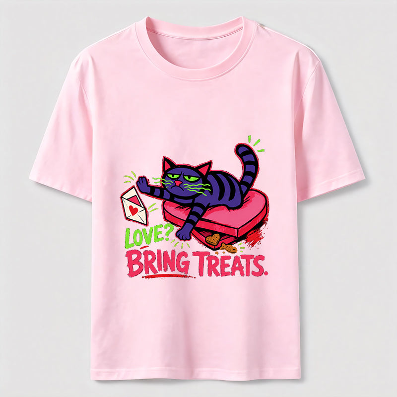 Love Means Treats Cat Classic T-Shirt