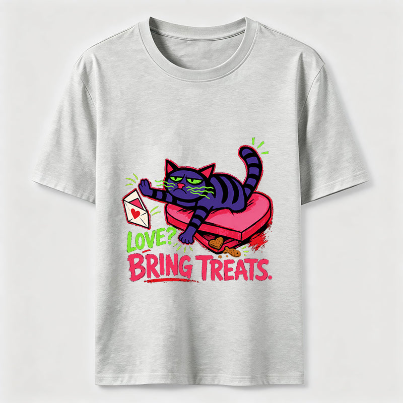 Love Means Treats Cat Classic T-Shirt