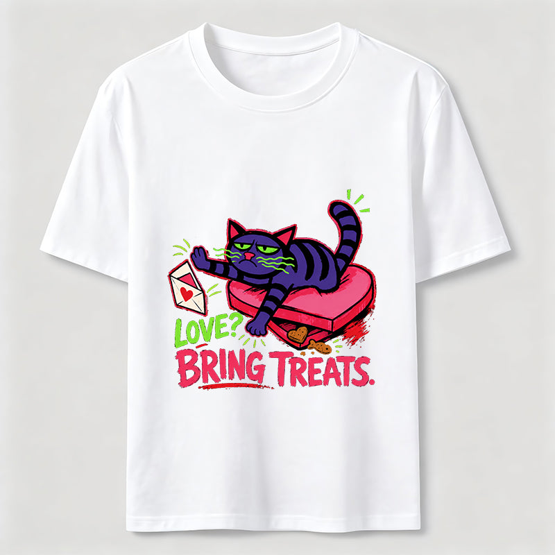 Love Means Treats Cat Classic T-Shirt