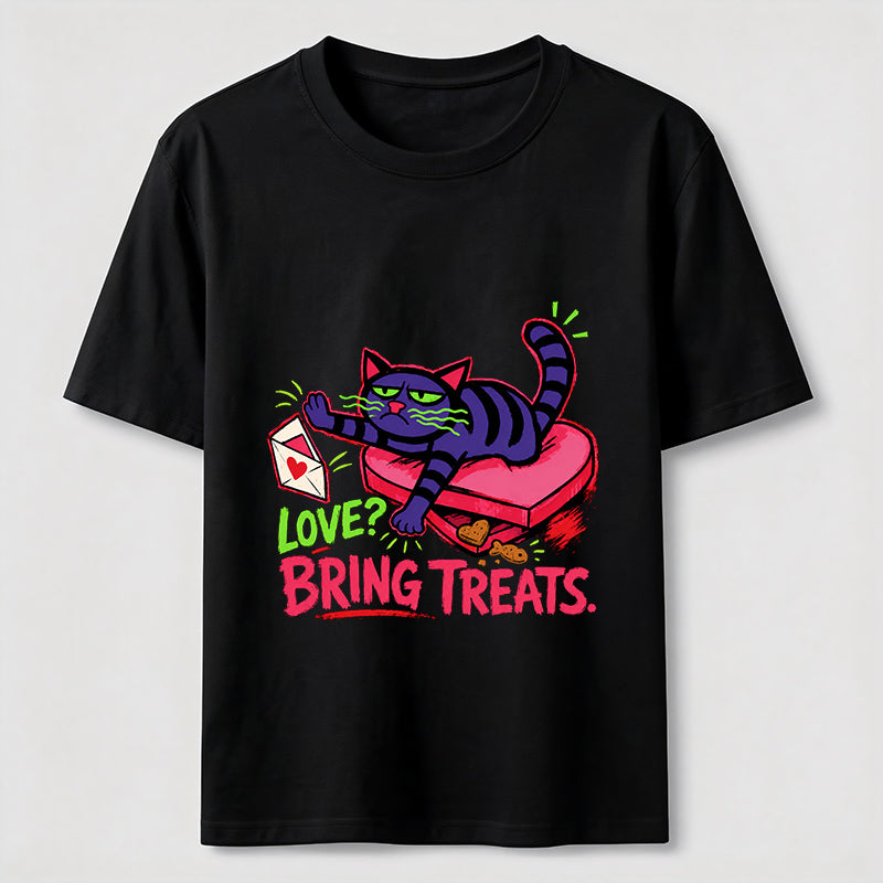 Love Means Treats Cat Classic T-Shirt