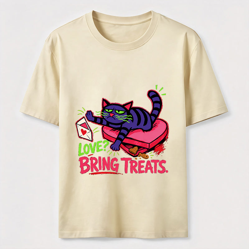 Love Means Treats Cat Classic T-Shirt