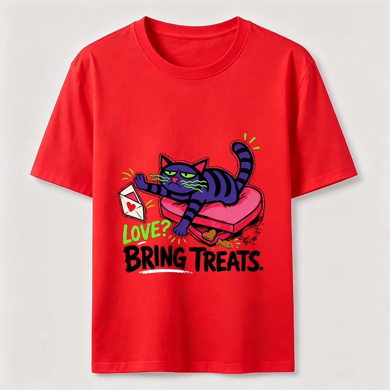 Love Means Treats Cat Classic T-Shirt