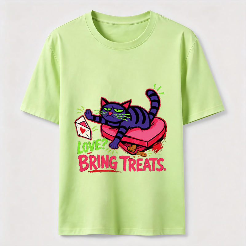 Love Means Treats Cat Classic T-Shirt