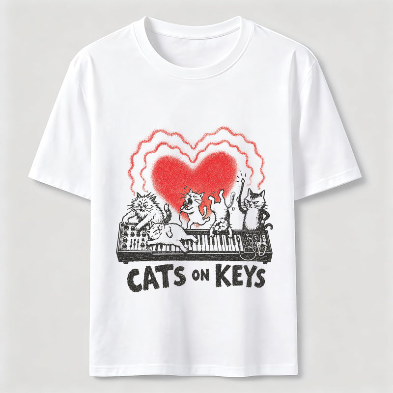 Cats on Keys Music Cat Classic T-Shirt