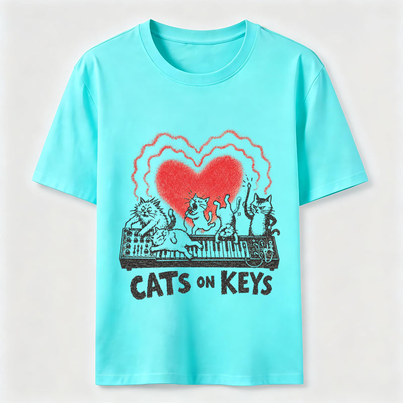 Cats on Keys Music Cat Classic T-Shirt