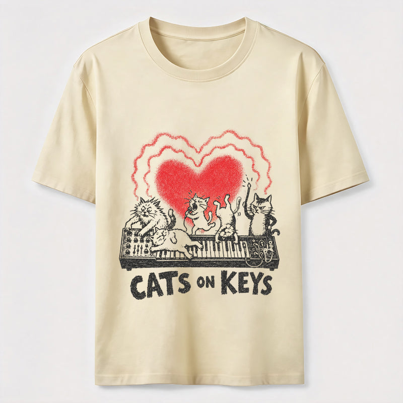 Cats on Keys Music Cat Classic T-Shirt