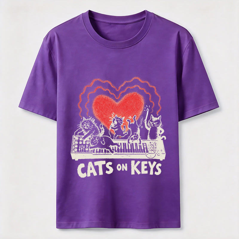 Cats on Keys Music Cat Classic T-Shirt
