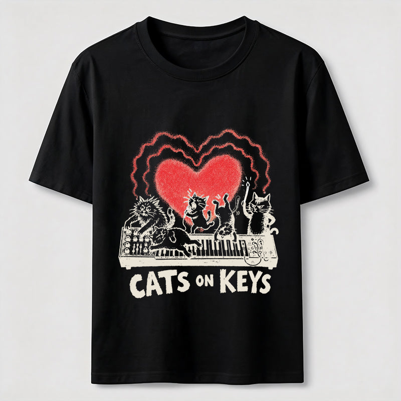 Cats on Keys Music Cat Classic T-Shirt