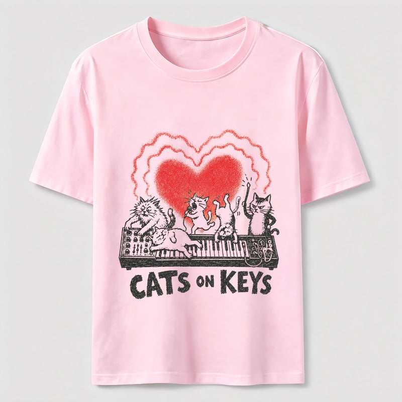 Cats on Keys Music Cat Classic T-Shirt