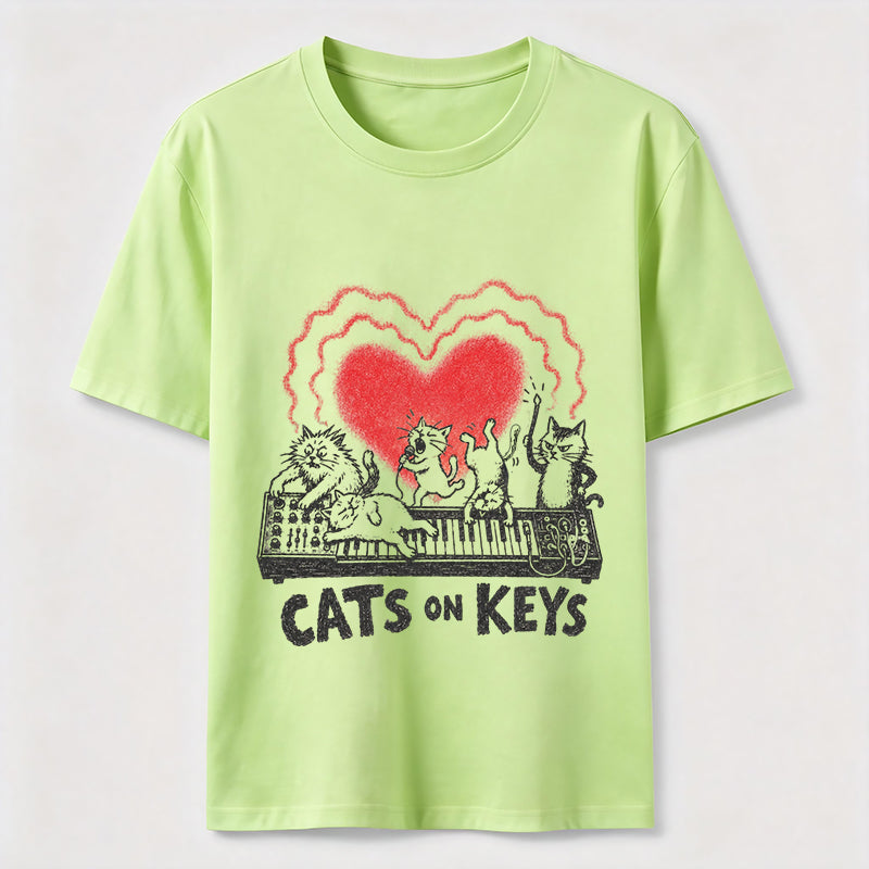 Cats on Keys Music Cat Classic T-Shirt
