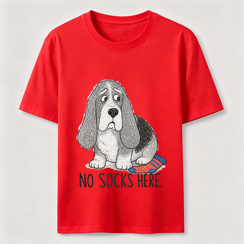 No Socks Here Basset Hound Classic T-Shirt