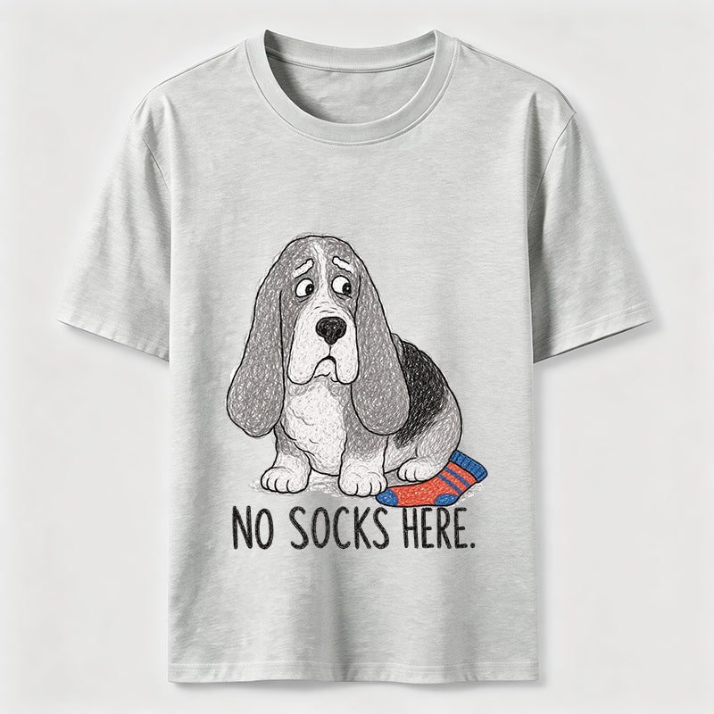 No Socks Here Basset Hound Classic T-Shirt