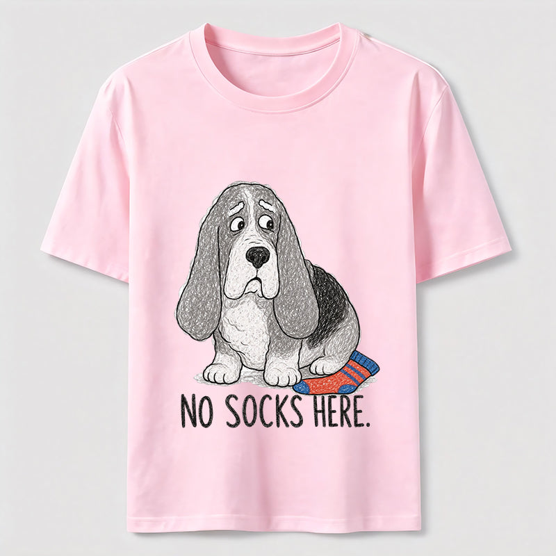 No Socks Here Basset Hound Classic T-Shirt