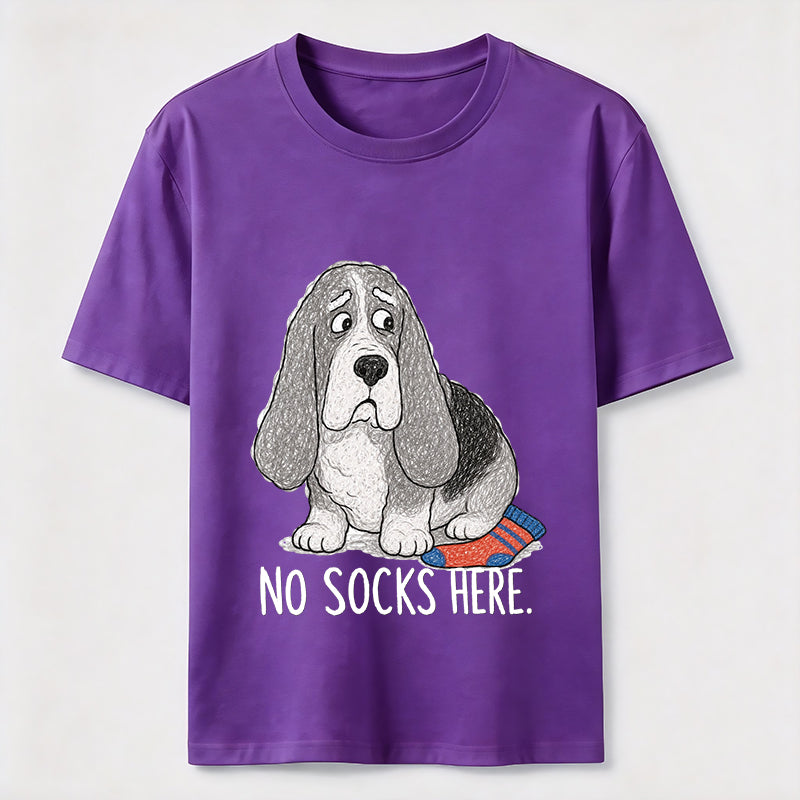 No Socks Here Basset Hound Classic T-Shirt