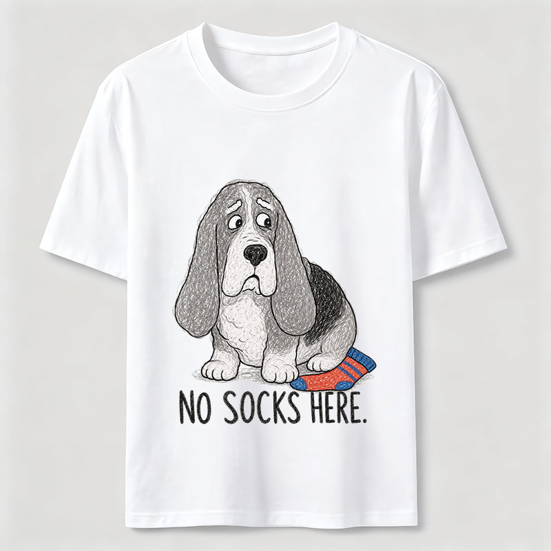 No Socks Here Basset Hound Classic T-Shirt