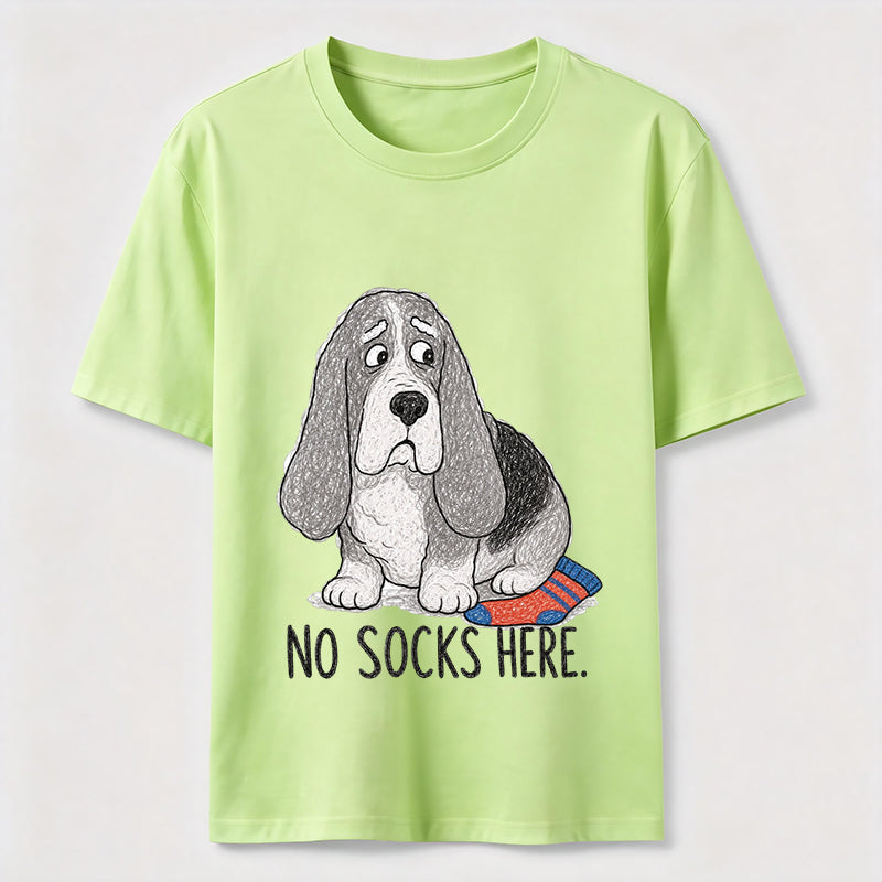 No Socks Here Basset Hound Classic T-Shirt
