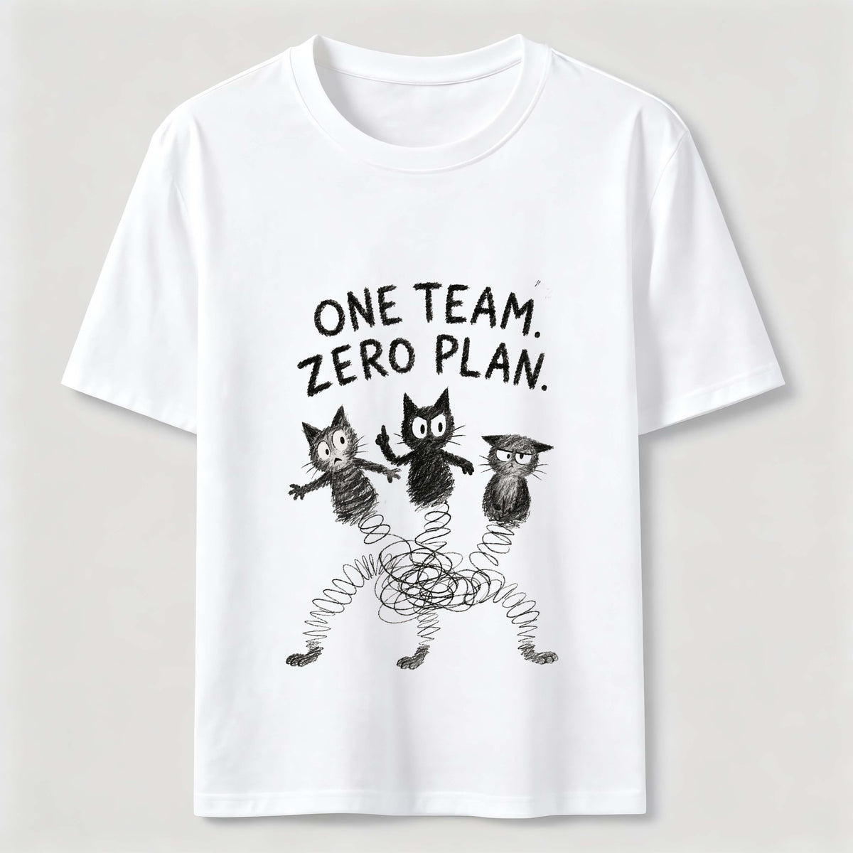 One Team Zero Plan Cat Classic T-Shirt