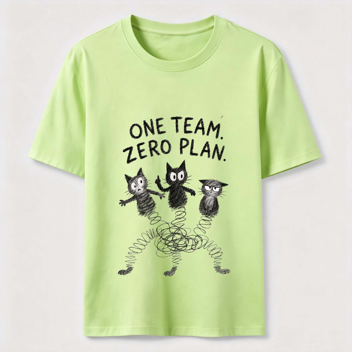 One Team Zero Plan Cat Classic T-Shirt