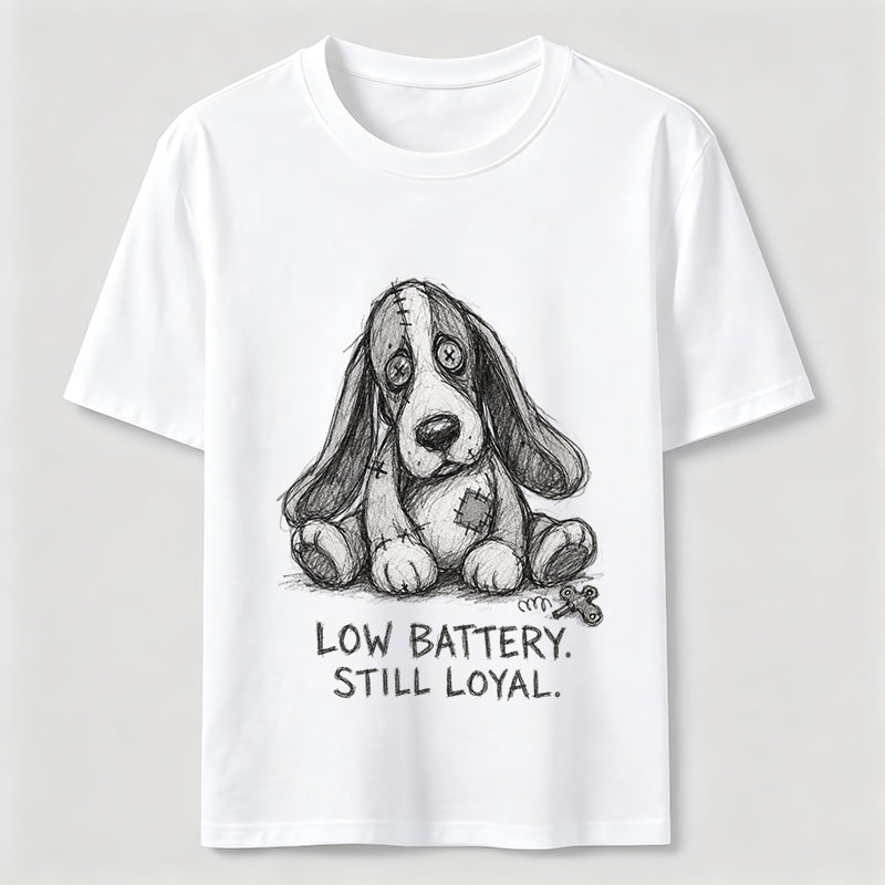 Low Battery Still Loyal Dog Classic T-Shirt